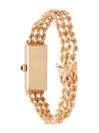 BAUME & MERCIER, 14K YELLOW GOLD AND DIAMOND WRISTWATCH