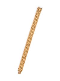 FRENCH, YELLOW GOLD BRACELET