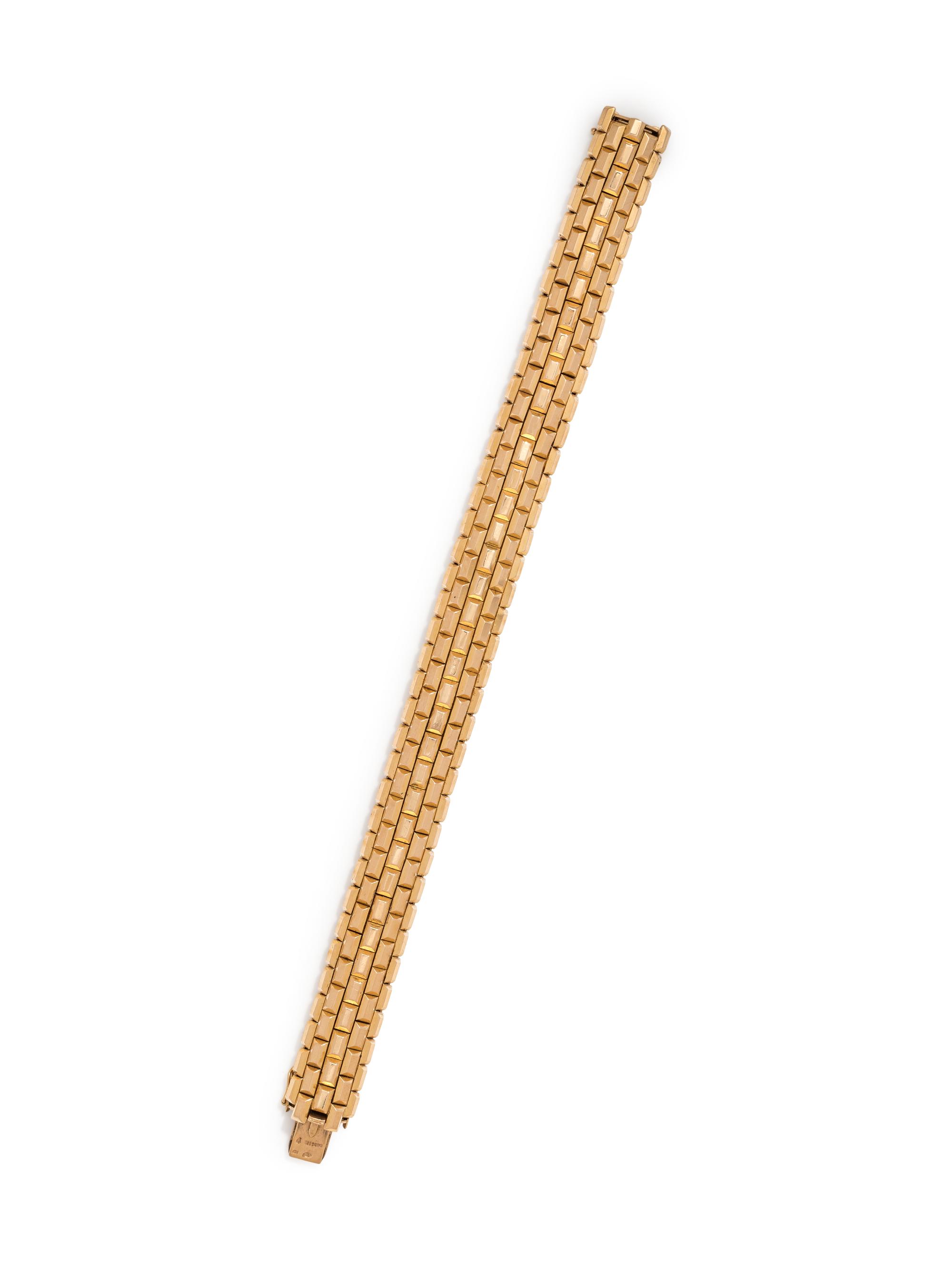 FRENCH, YELLOW GOLD BRACELET