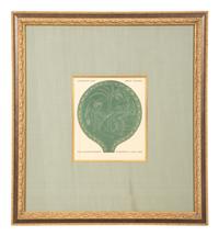 A Suite of Eight Gilt Framed Prints of Ancient Mirrors