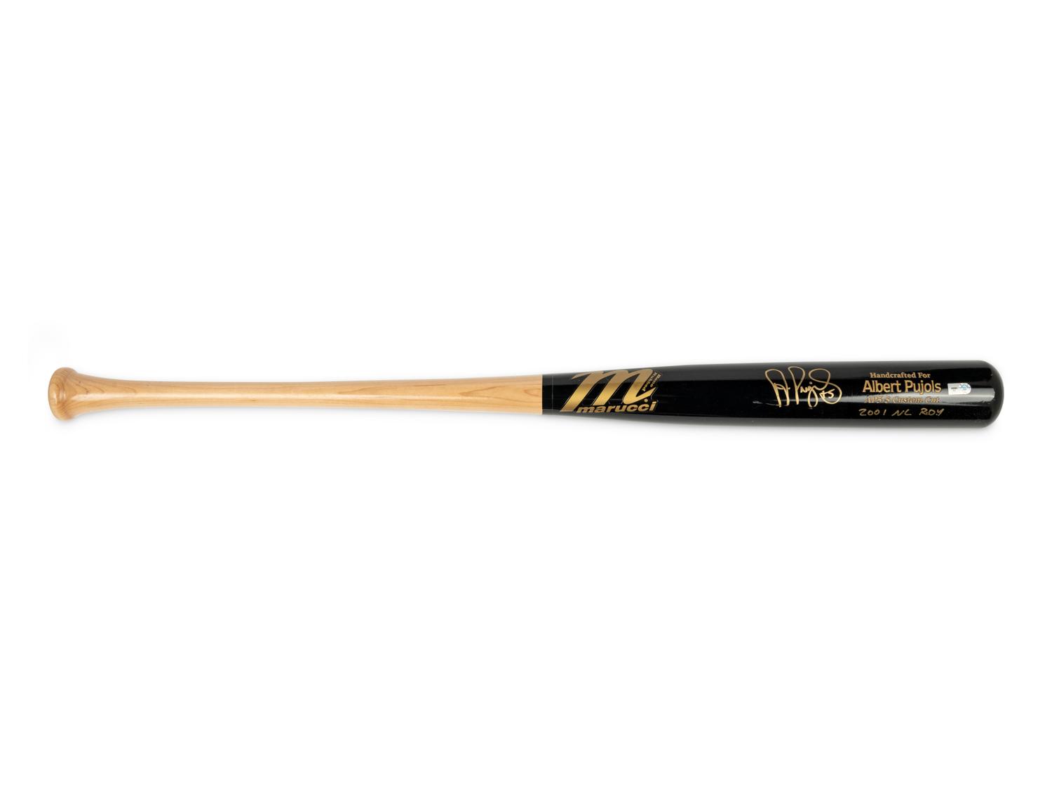 An Albert Pujols Signed Autograph 2001 Rookie Of The Year Bat (MLB Sticker/Hologram)