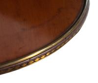 A Northern European Brass Inlaid Mahogany Center Table