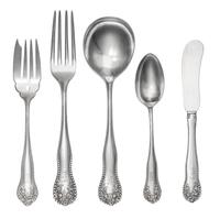 An American Silver Flatware Service, Gorham Mfg. Co., Providence, RI, 1882, Lancaster pattern, comprising: 12 dinner forks 11 salad for