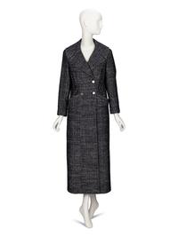 Chanel, Double-Breasted Tweed Coat