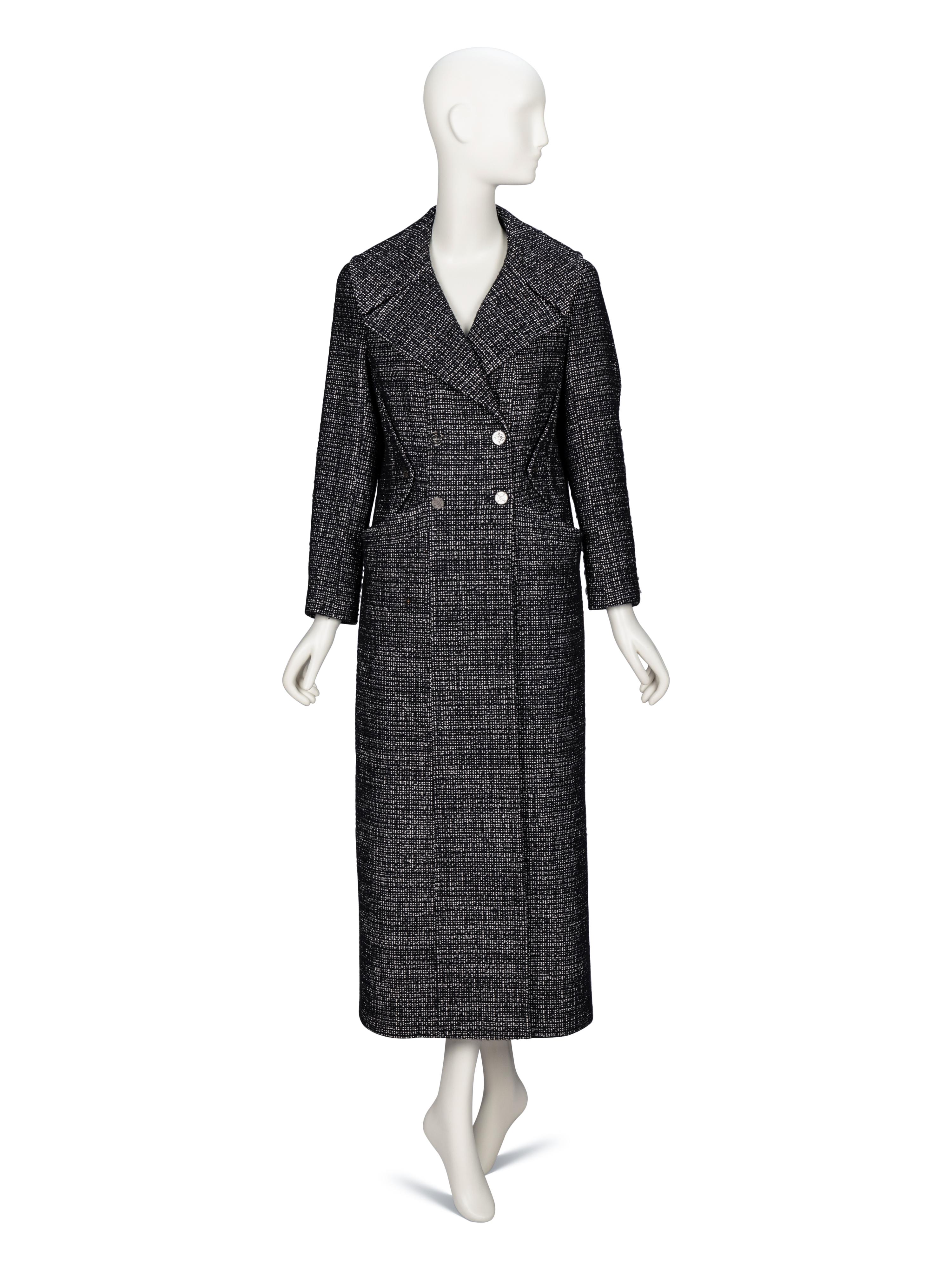 Chanel, Double-Breasted Tweed Coat