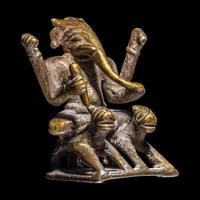 An Indian Bronze Figure of Ganesha