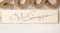An O.J. Simpson Signed Autograph Salvino Figure,