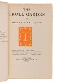 CATHER, Willa Sibert (1873-1947). A group of 3 FIRST EDITIONS, comprising: