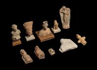 Ten Cypriot and Greek Terracotta Figure Fragments