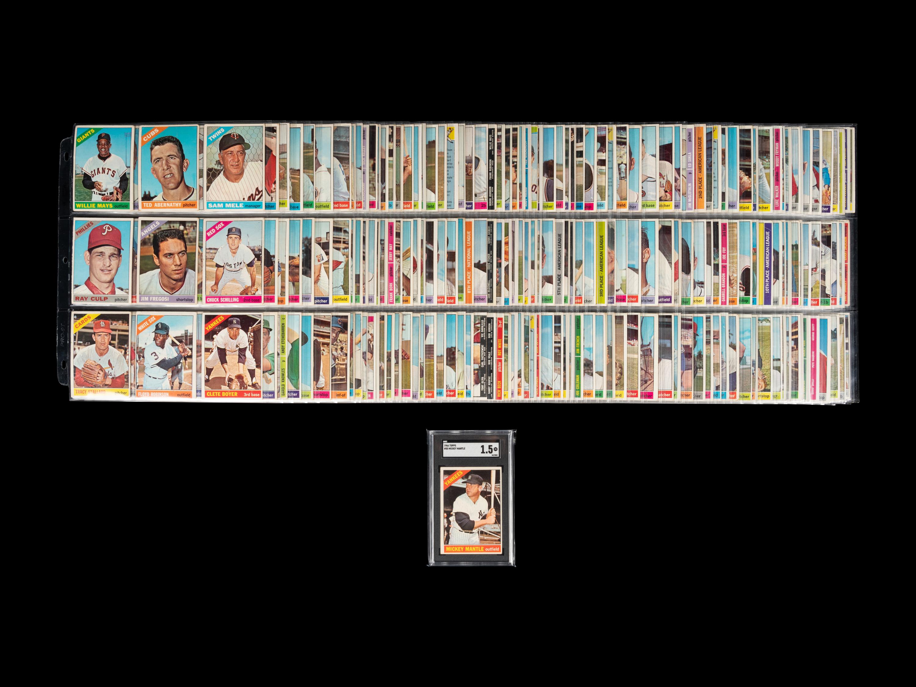 A Complete Set of 1966 Topps Baseball Cards (598/598),