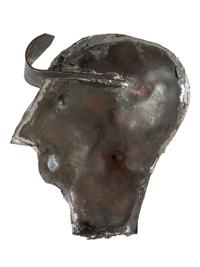 A Molded Copper and Zinc Horse and Sulky Weathervane