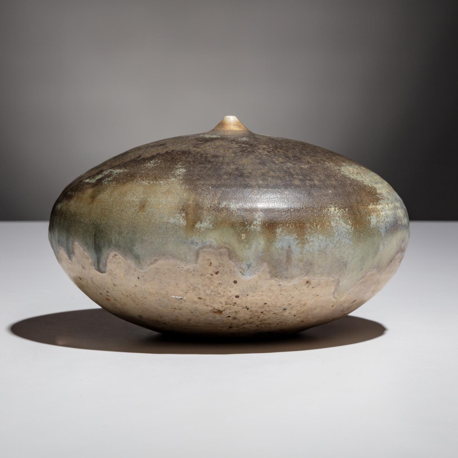 Toshiko Takaezu (American, 1922–2011) — Closed Form with Rattle