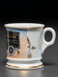 A Postman's Porcelain Occupational Shaving Mug