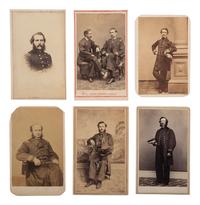 [CIVIL WAR]. A group of 6 CDVs of unidentified naval officers, comprising: