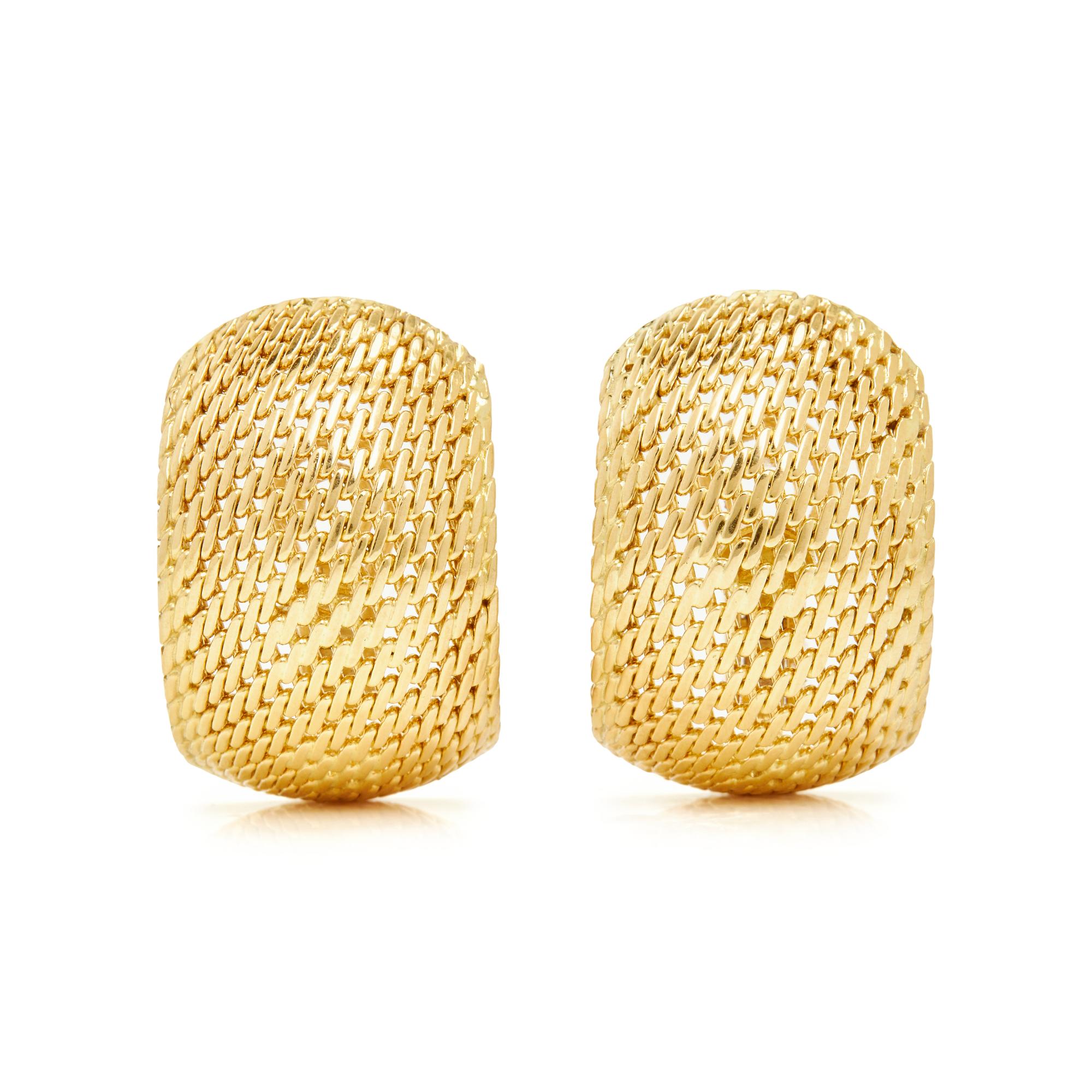YELLOW GOLD CLIP EARRINGS