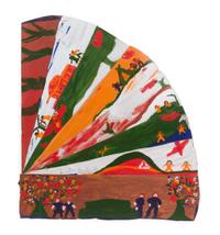 Sister Gertrude Morgan, (American, 1900-1980), Untitled, (Fan)
