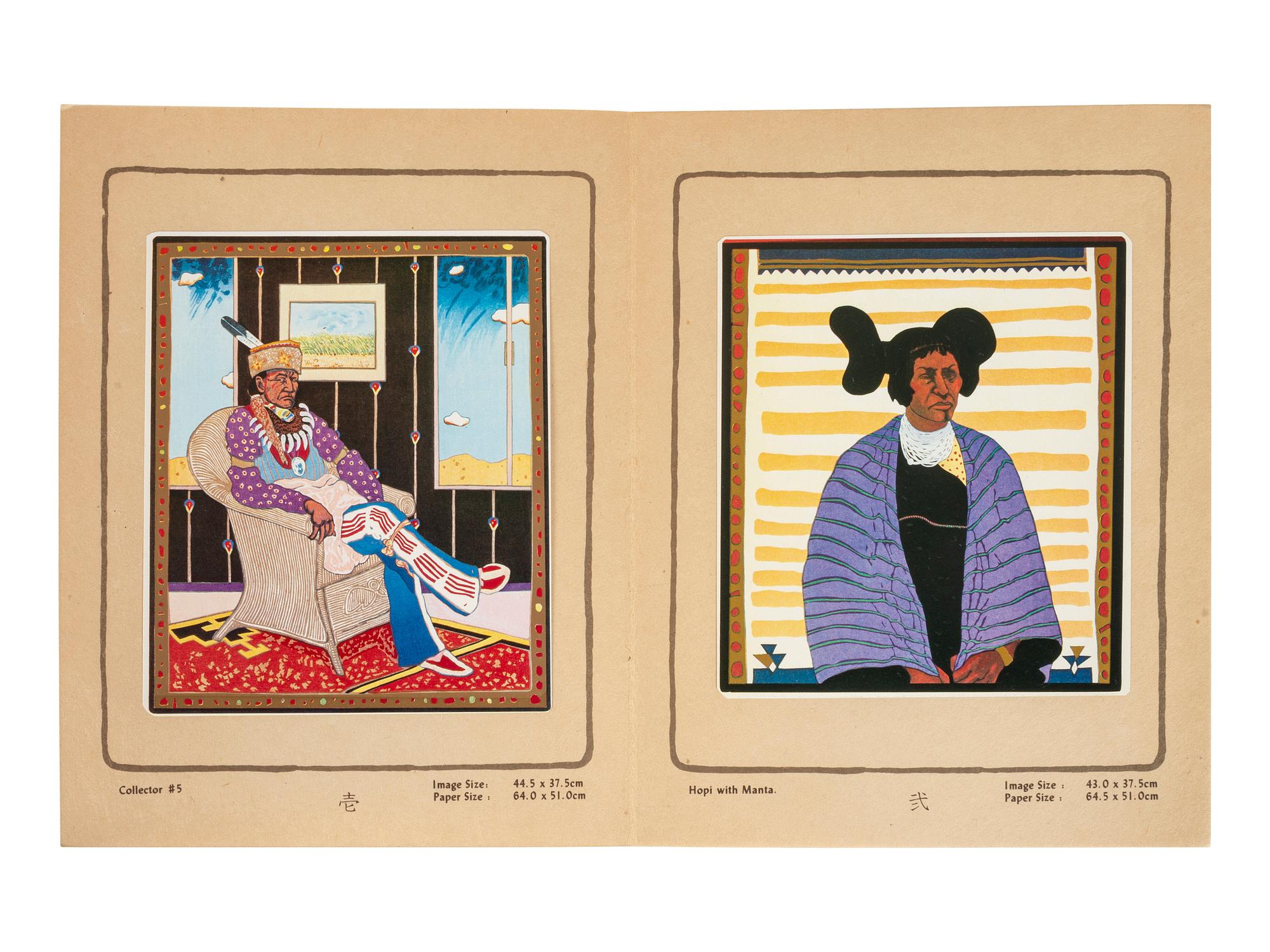 T.C. CANNON (Caddo/Kiowa, 1946-1978). Portraits of the Brave Heart People. New York: Aberbach Fine Art, 1979.