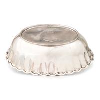Sterling Silver Tiffany & Co. Bowl, Enhanced by Artist with Inlaid Chrysocolla Cabochons
