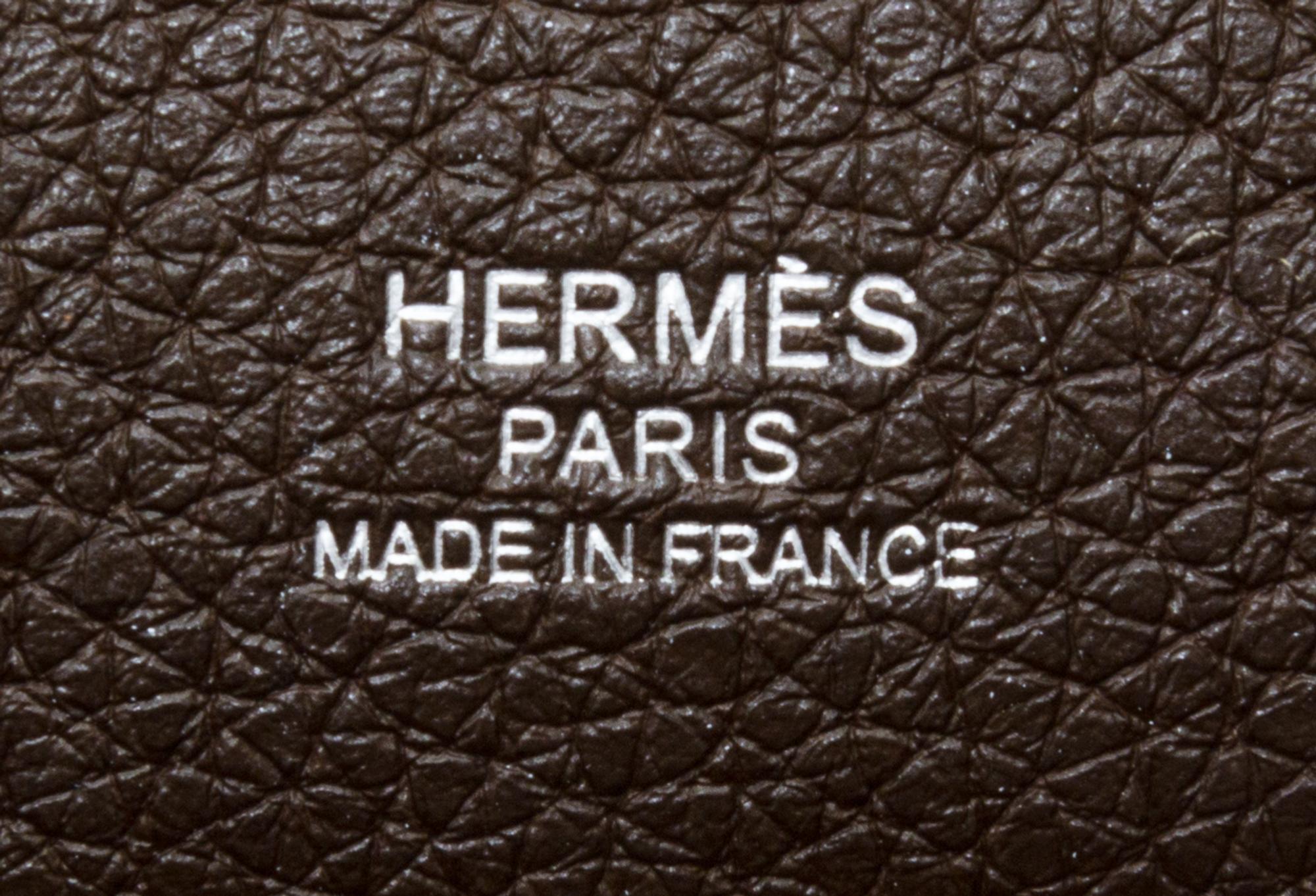 An Hermes Noisette Good News PM Handbag, 11" x 10" x 5".