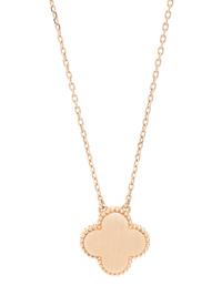 VAN CLEEF & ARPELS, YELLOW GOLD, MOTHER-OF-PEARL AND DIAMOND 'ALHAMBRA' NECKLACE