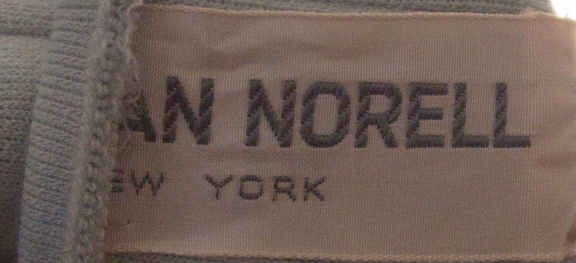 A Norman Norell Pale Green Wool Sleeveless Dress,