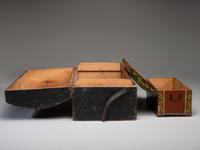 Two Paint Decorated Dome Top Chests