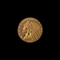 A United States 1915 Indian Head $2.50 Gold Coin