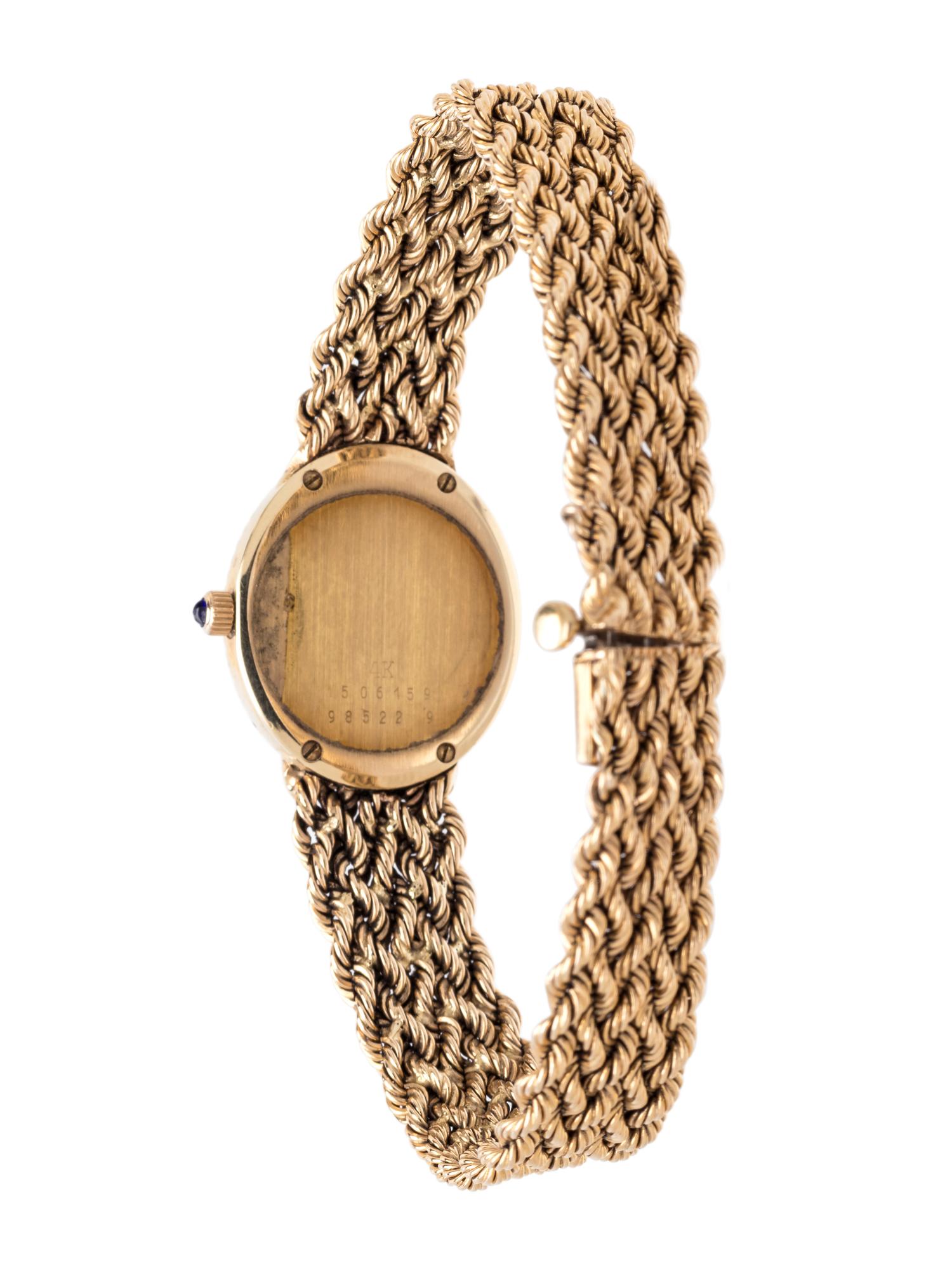 BAUME & MERCIER, 14K YELLOW GOLD AND DIAMOND WRISTWATCH