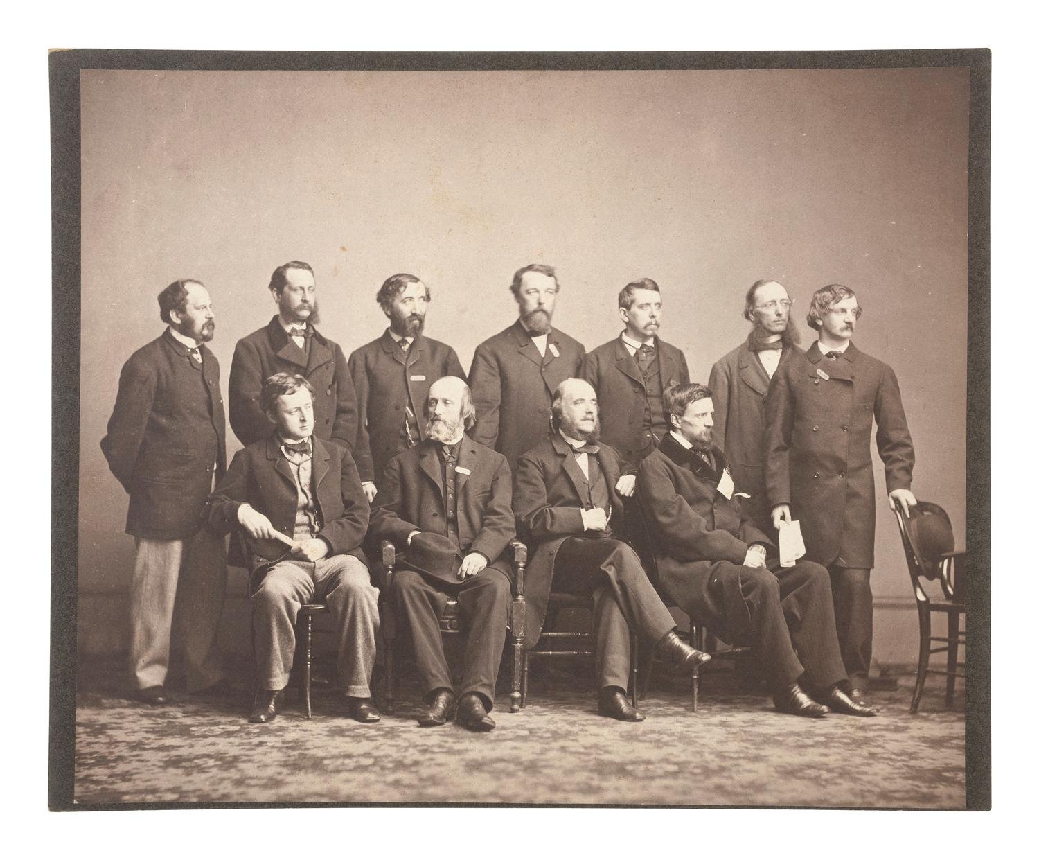 Civil War -- Sanitary Commission A group portrait of members of the Sanitary Fair Executive Committee.