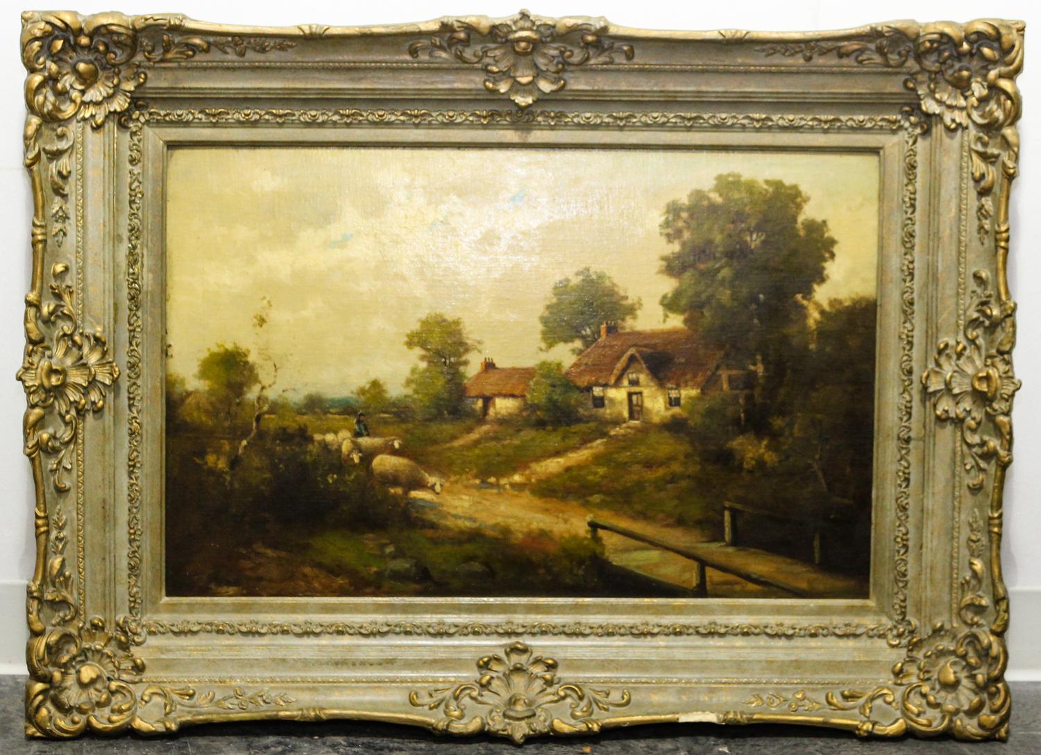 Artist Unknown, (19th/20th century), Landscape with Cottage