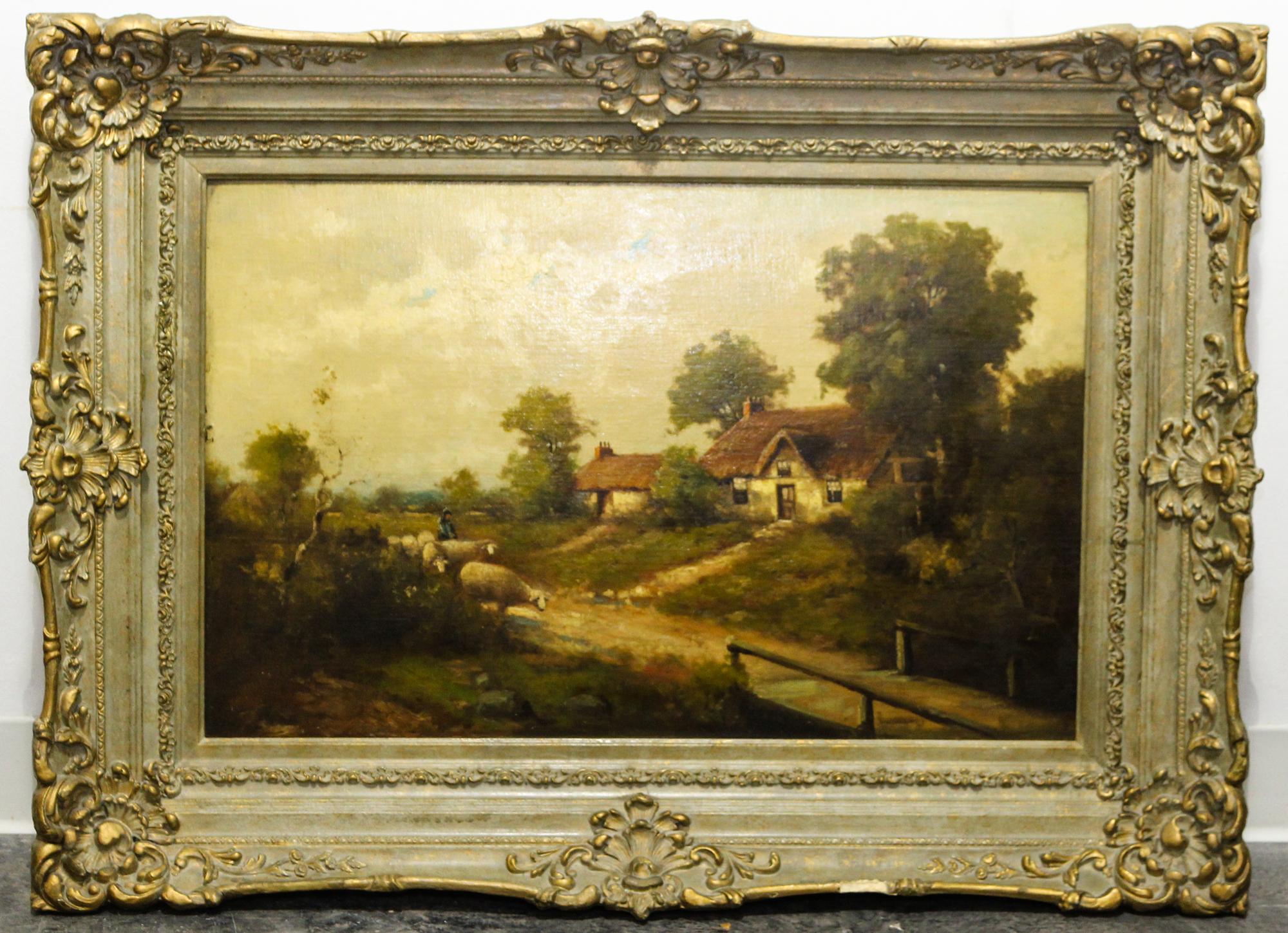 Artist Unknown, (19th/20th century), Landscape with Cottage