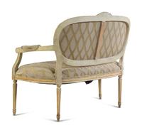 A Louis XVI Style Painted Settee