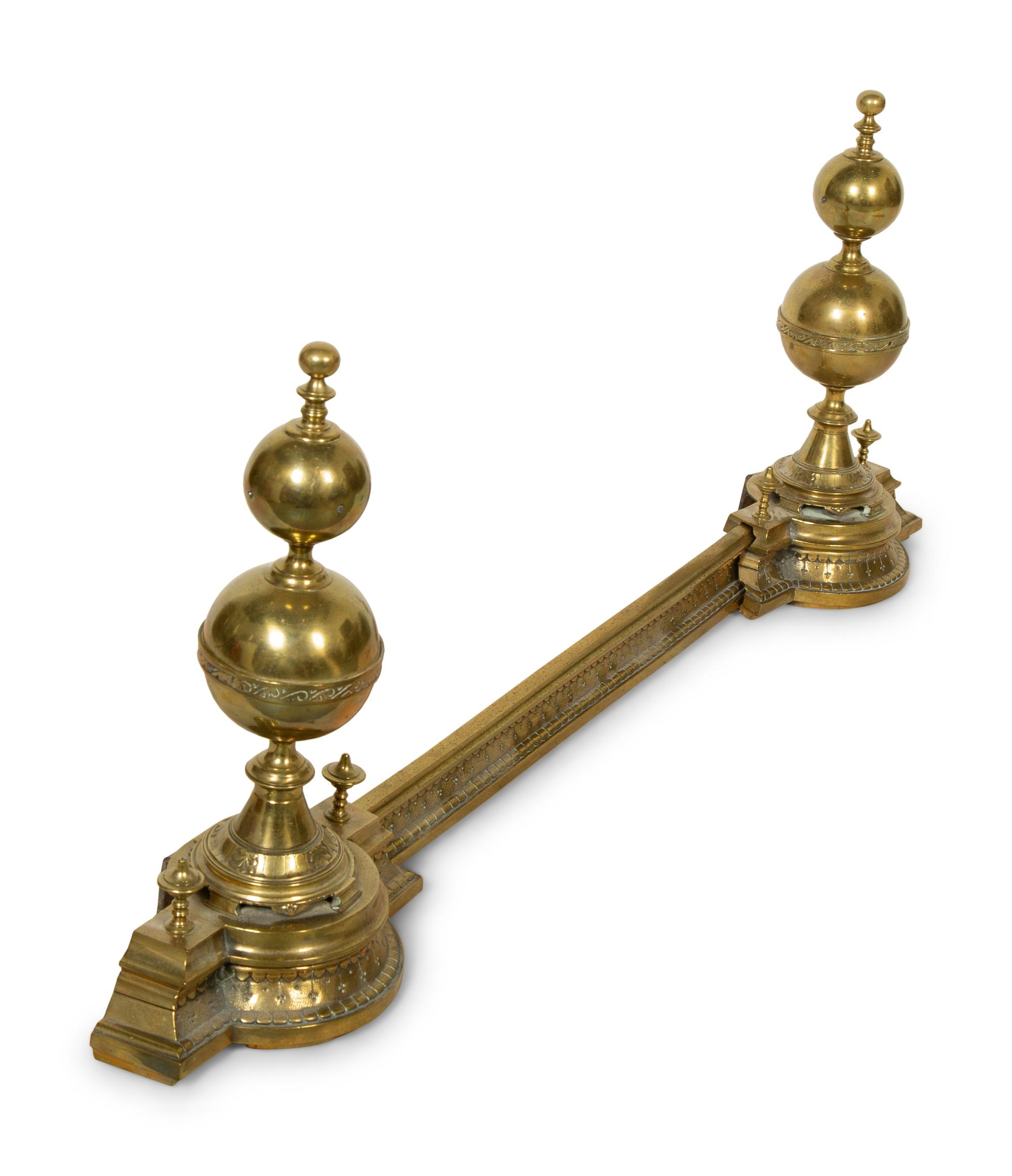 Approved for Donation A Brass Fireplace Fender