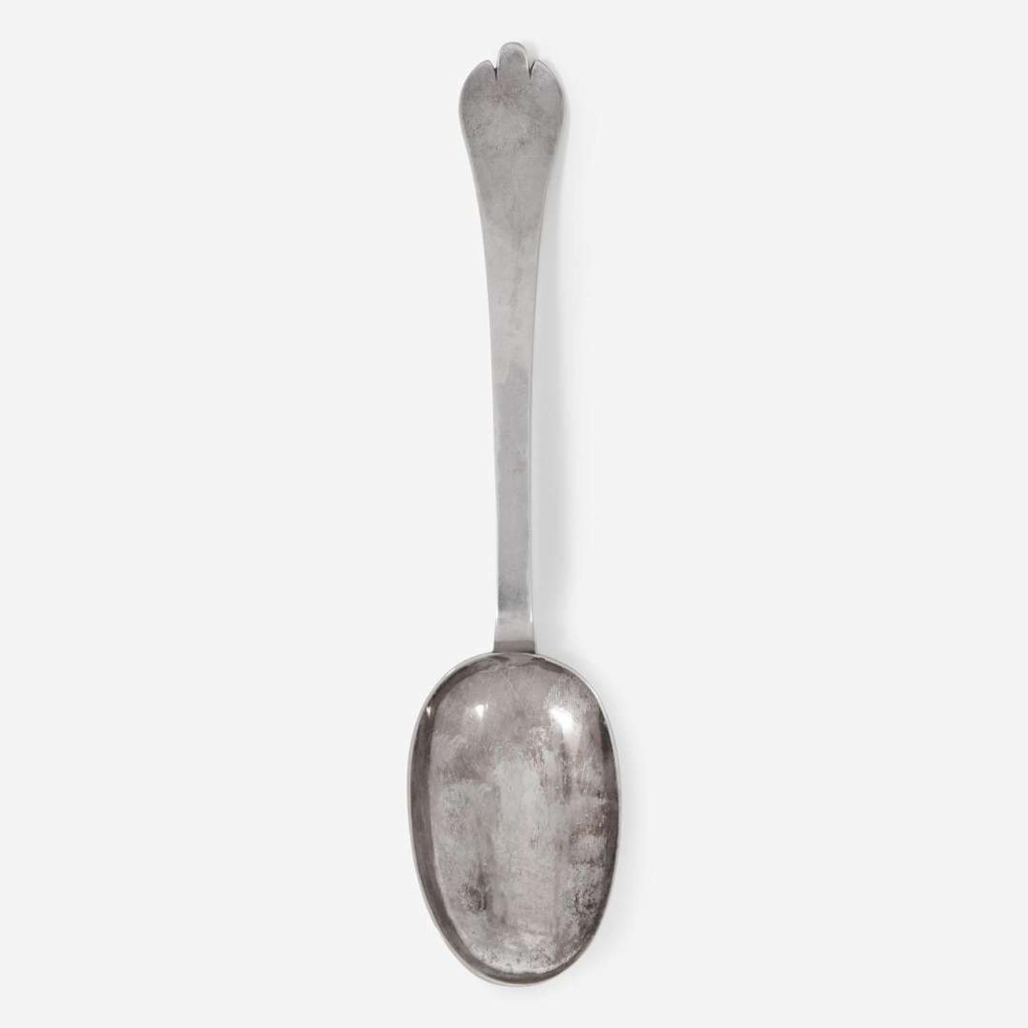 A silver tablespoon Edward Webb (c. 1666-1718), Boston, MA, circa 1710