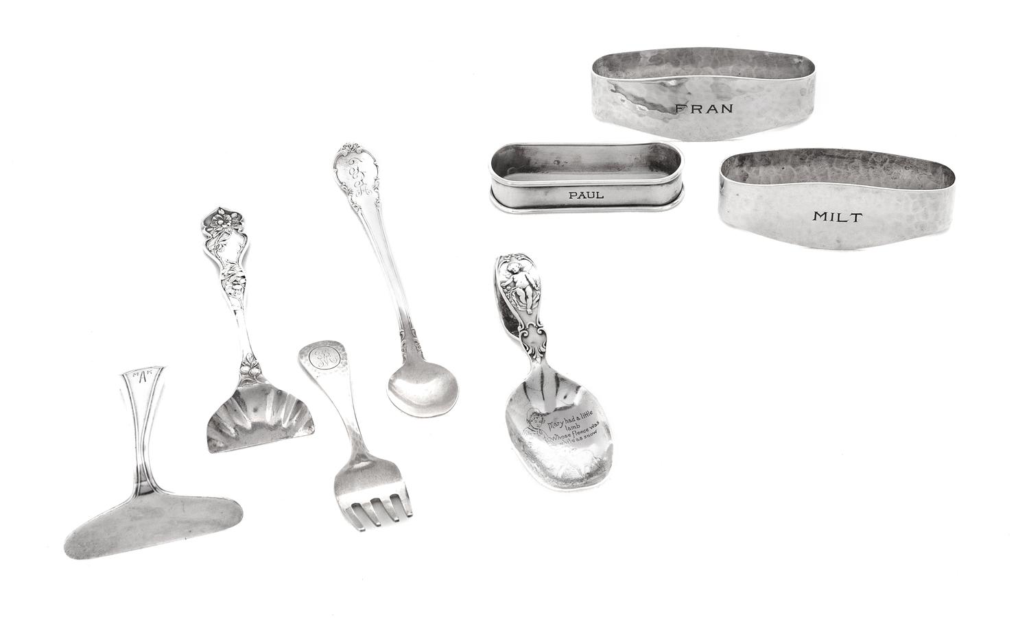 A Group of American Silver Table Articles, Various Makers,