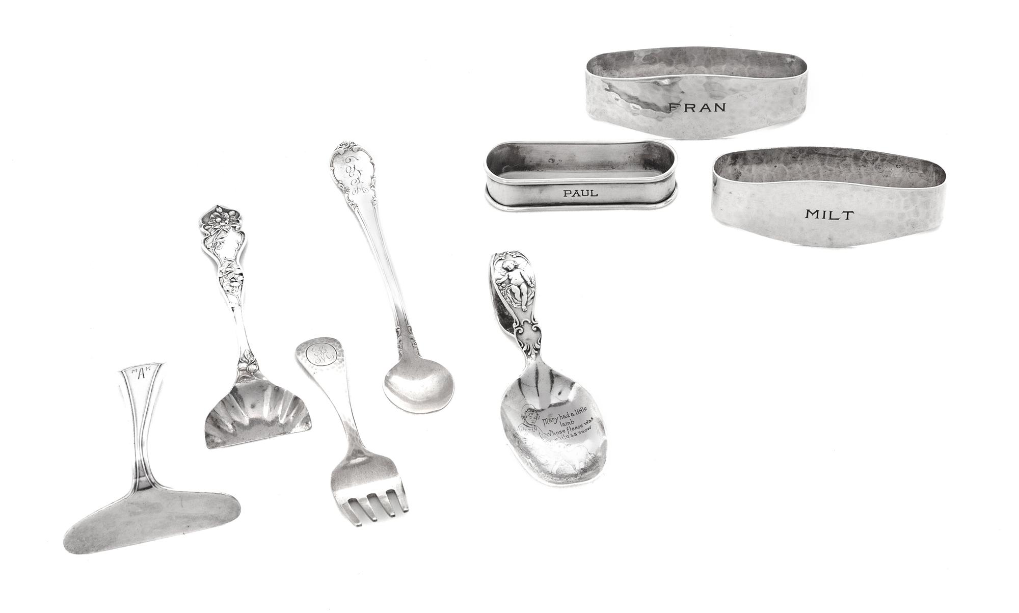 A Group of American Silver Table Articles, Various Makers,
