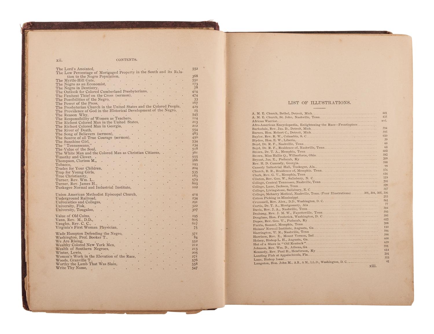 HALEY, James T. Afro-American Encyclopaedia. Nashville, Tenn: Haley & Florida, 1896.