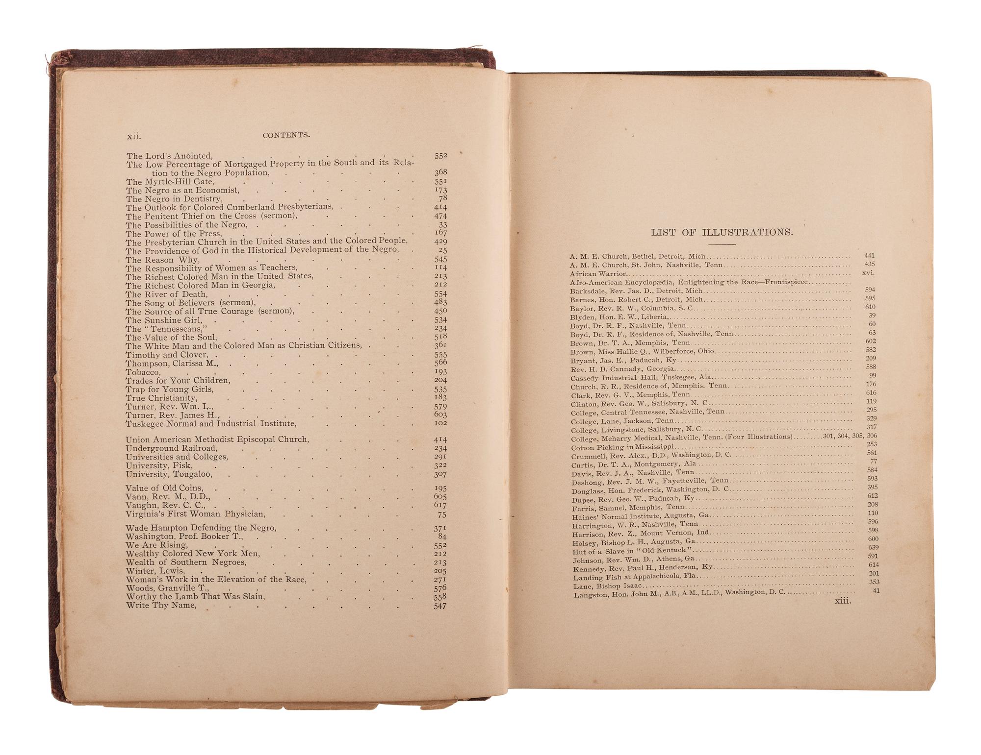 HALEY, James T. Afro-American Encyclopaedia. Nashville, Tenn: Haley & Florida, 1896.