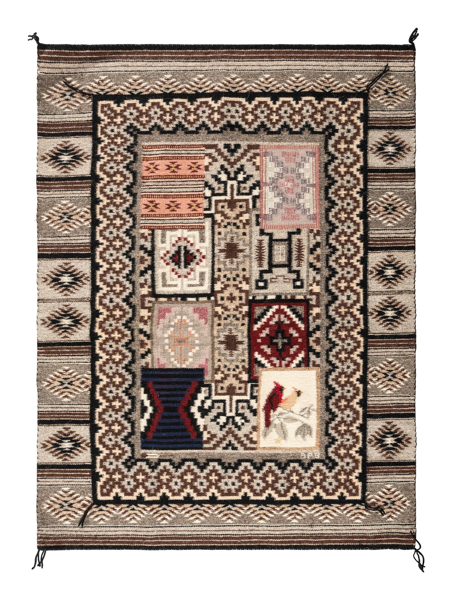 Navajo Rug-within-Rug Weaving