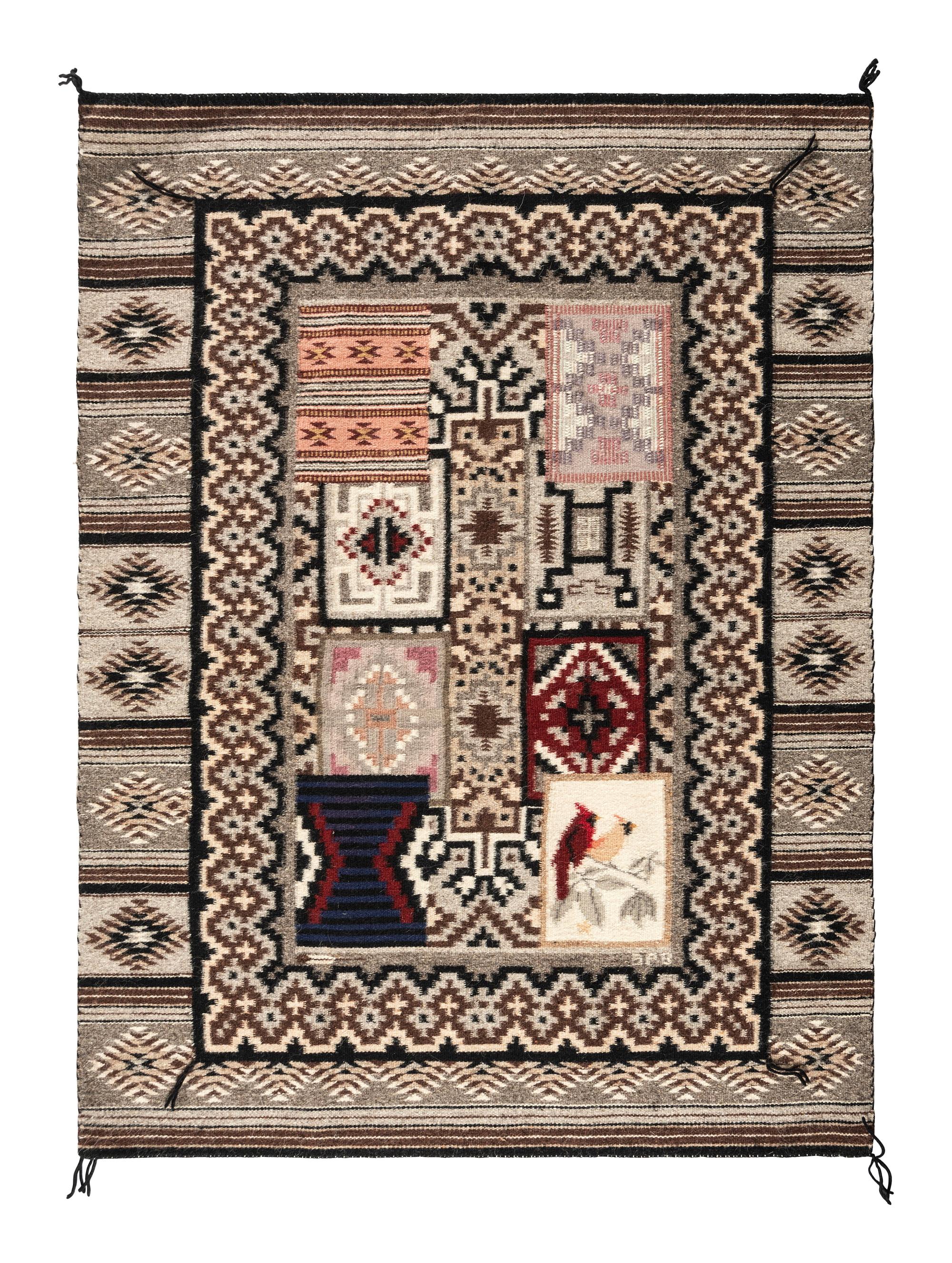 Navajo Rug-within-Rug Weaving