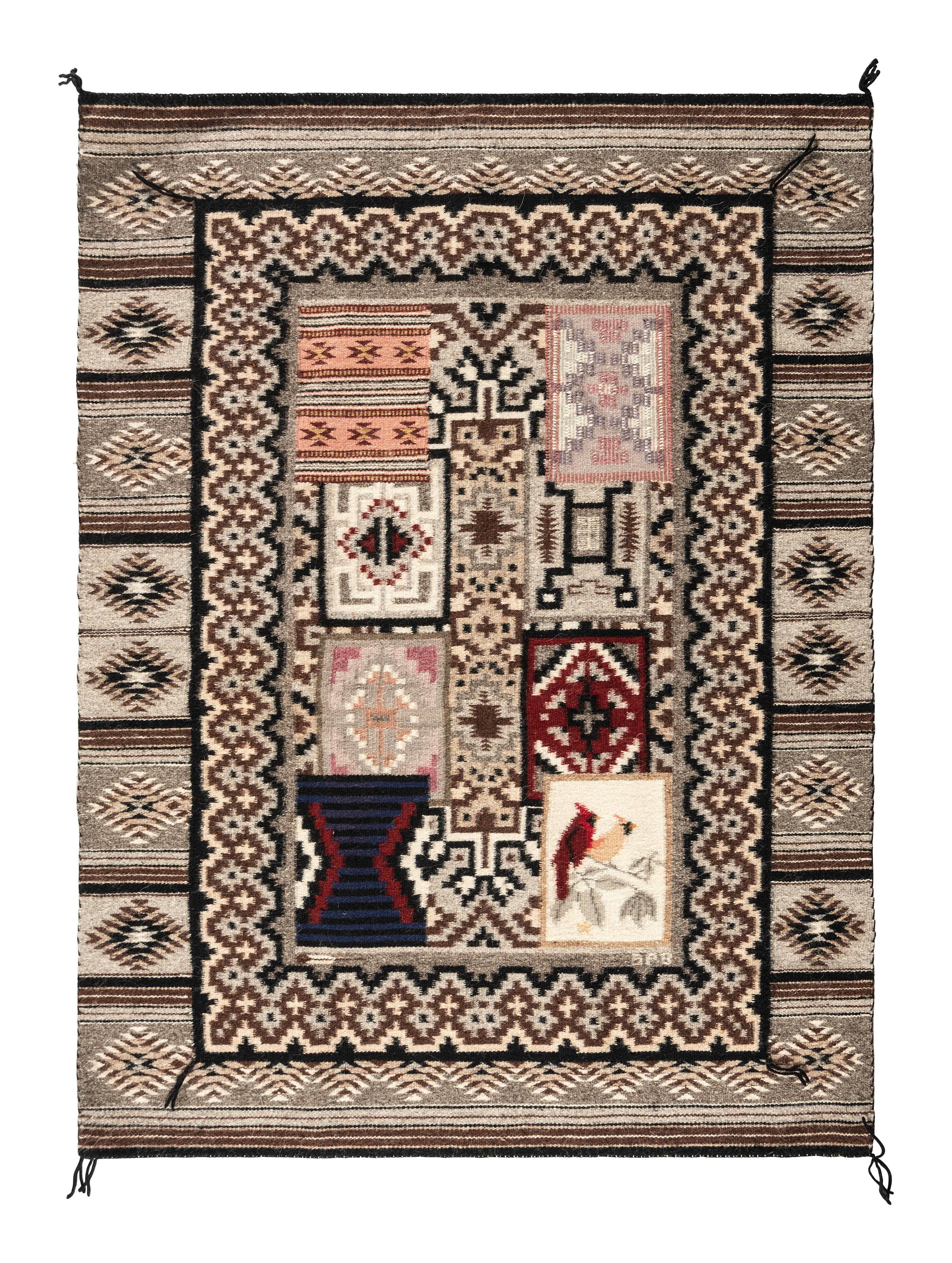 Navajo Rug-within-Rug Weaving