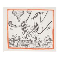 Keith Haring (American, 1958–1990) — A group of three works from Against all odds , 20 Drawings, 1990