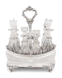A George III Silver Cruet Set