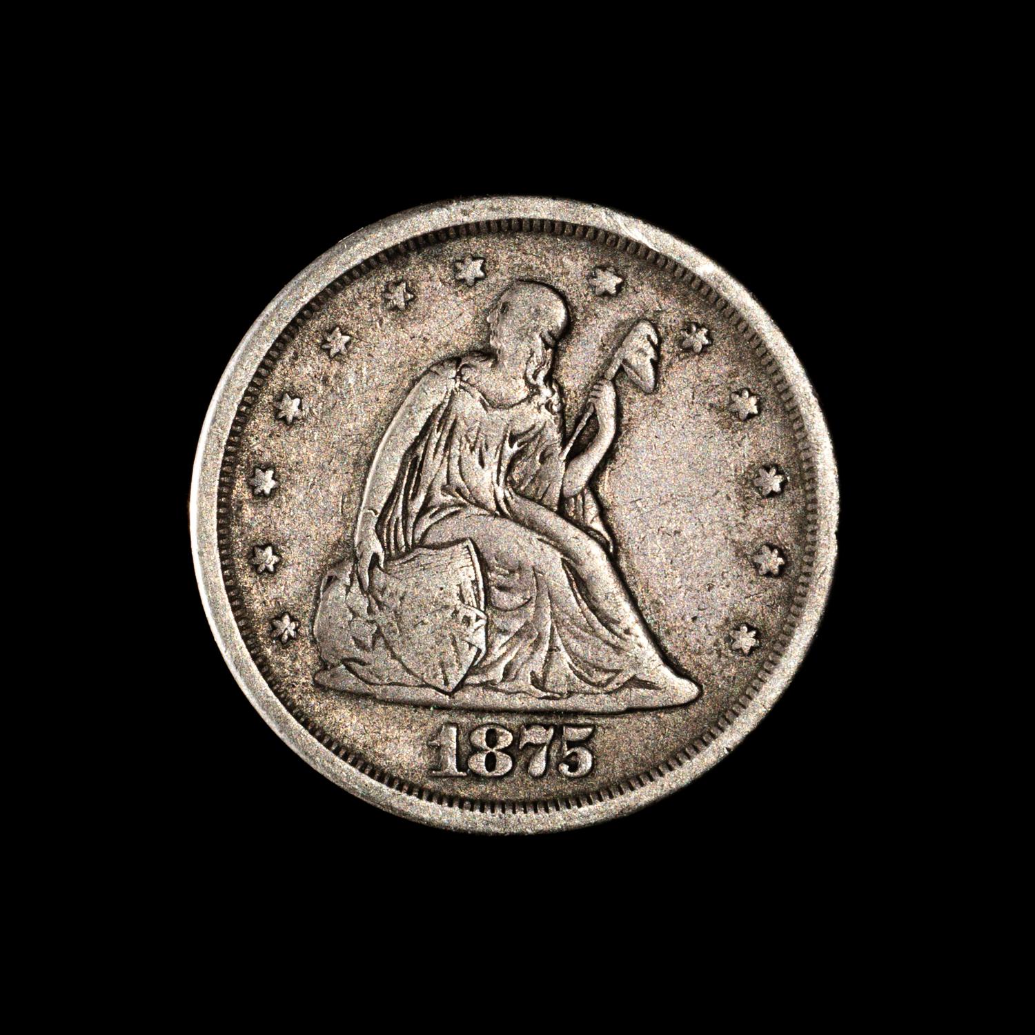A United States 1875-S 20 Cent Piece
