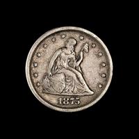 A United States 1875-S 20 Cent Piece