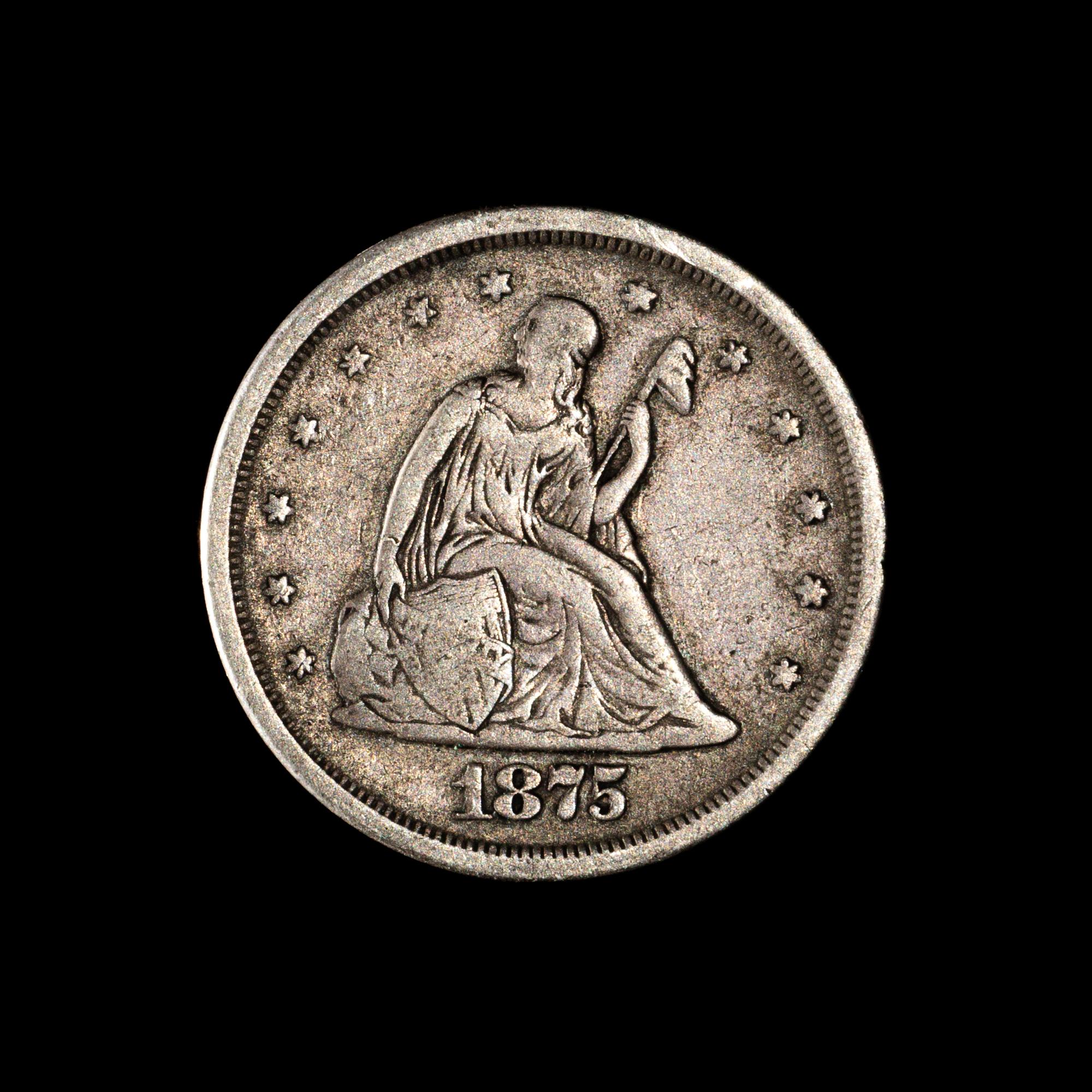 A United States 1875-S 20 Cent Piece