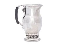 A Georg Jensen Silver Grapevine Water Pitcher