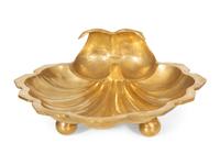 Three Mteal Shelll form Serving Bowls