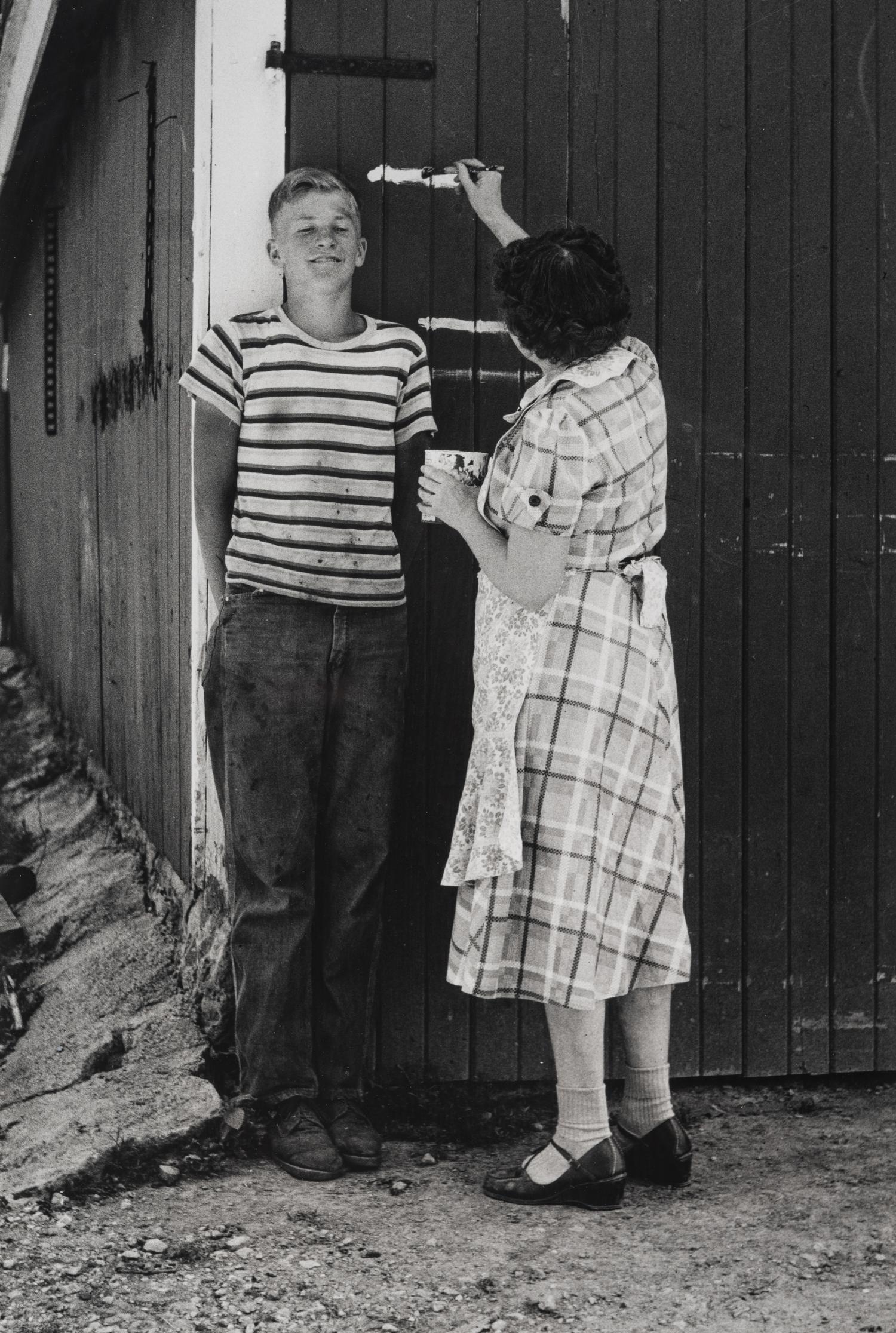 A group of five photographs from the Farm Families Project