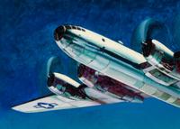 LEYDENFROST, Alexander (1888-1961). Boeing's B-29's Soften up Japan for Invasion . c. 1944.
